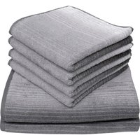 Dyckhoff Handtuch Set "mit Farbverlauf", (Set, 6 St., 2 Badetücher (70x140 cm)-4 Handtücher (50x100 cm) von dyckhoff