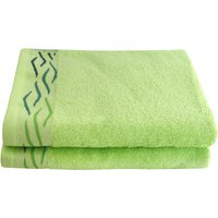 Dyckhoff Handtücher "Wave", (Set, 2 St.), mit Jacquard-Bordüre von dyckhoff