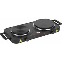 Doppelkochplatte 2000W schwarz 613-401616 von dynamic24