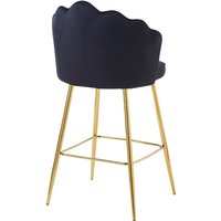 Barhocker Muscheldesign 2er Set aus Samt Schwarz 396391 Barhocker Muscheldesign 2er Set aus Samt Schwarz 396391 von dynamic24