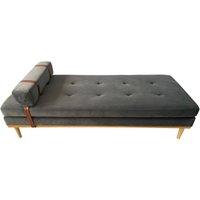 Daybed Samt grau 396179 von dynamic24