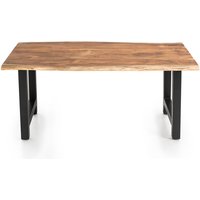 Dynamic24 - Esstisch Akazie 140x80 cm 397398 von dynamic24