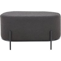 Polsterhocker Bouclé Stoff Anthrazit 369319 von dynamic24