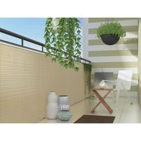 Dynamic24 - Polyrattan Sichtschutzmatte 300x100cm beige SG03609-RD18 von dynamic24