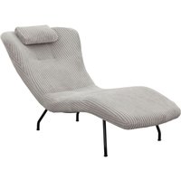 Dynamic24 - Relaxliege hellgrau Texturstoff 390399 von dynamic24