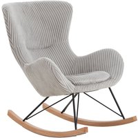 Schaukelstuhl Grau mit Texturstoff 395585 von dynamic24