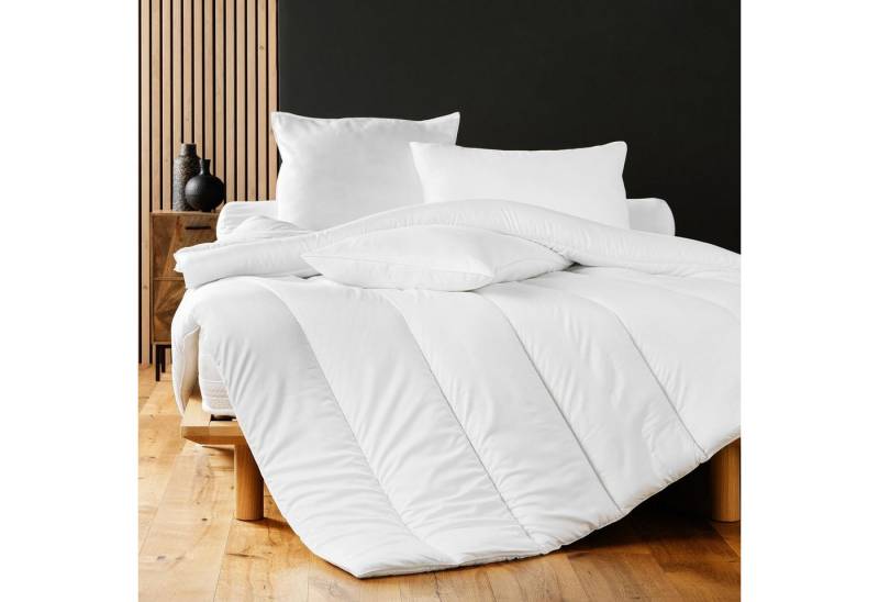 dynamic24 Microfaserbettdecke, Füllung: Polyester, 140x200cm Inlett Decke Übergröße Steppbett Zudecke von dynamic24