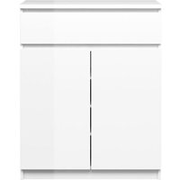 Nada Sideboard 2 Türen og 1 Schublade weiss hochglanz. von EBUY24