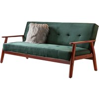 Schlafsofa skandinavisch Samt tannengrün 389621 von dynamic24
