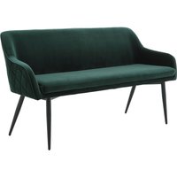 Sitzbank 160 cm Samt Tannengrün 368701 von dynamic24