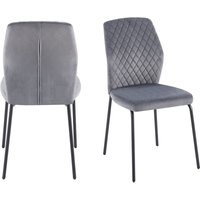 Stuhl 2er Set Grau 371381 Stuhl 2er Set Grau 371381 von dynamic24