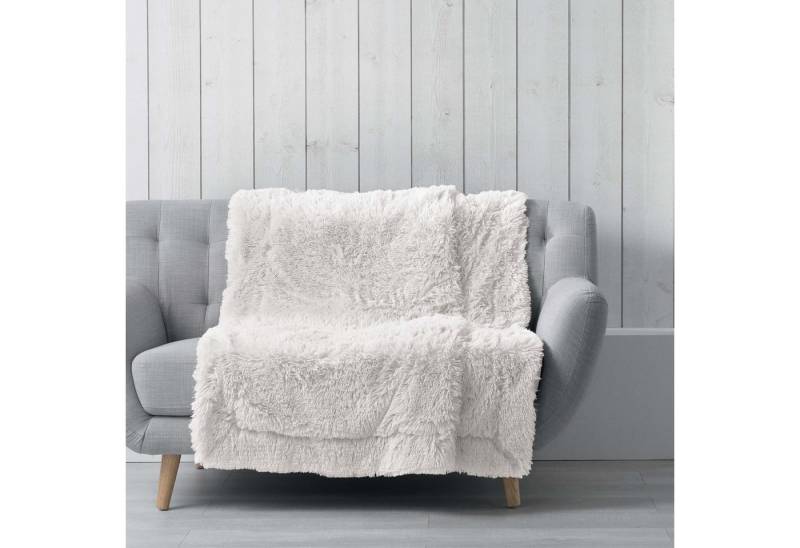 dynamic24 Tagesdecke, Felldecke Fellimitat Kunstfell Decke natur von dynamic24