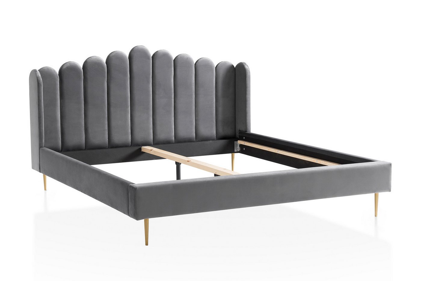 dynamic24 Bett, Muschelbett aus Samt 180x200 cm dynamic24 Bett, Muschelbett aus Samt 180x200 cm von dynamic24