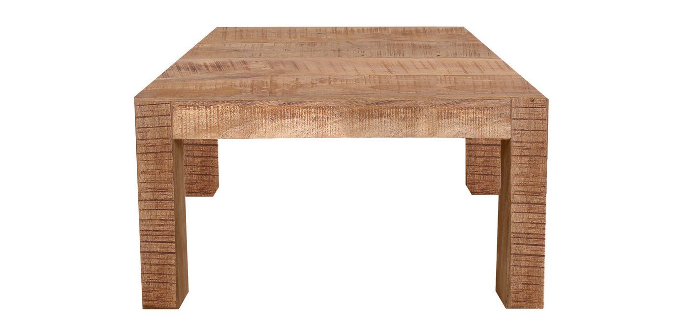 dynamic24 Couchtisch, Couchtisch 60x60 cm Mangoholz natur von dynamic24