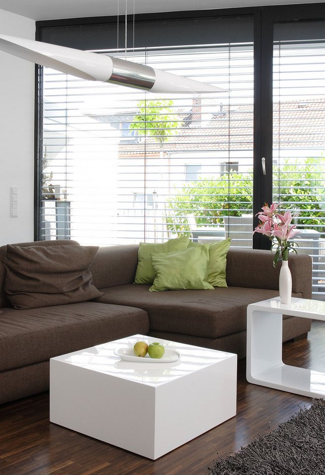 dynamic24 Couchtisch, Sofatisch 60x60x30cm weiß von dynamic24