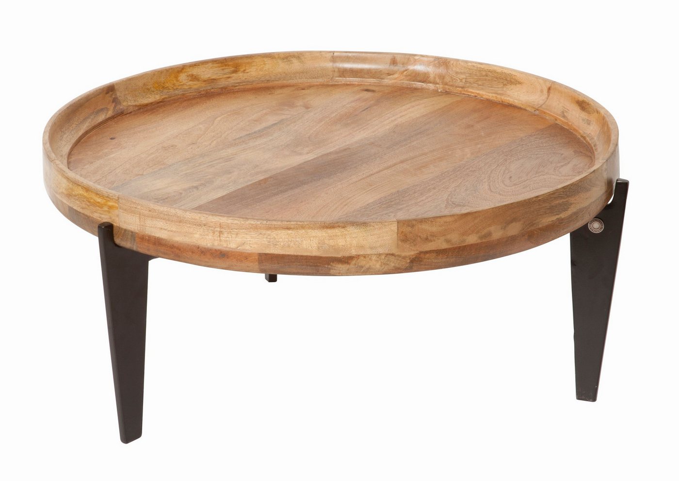 dynamic24 Couchtisch, Couchtisch Mangoholz natur von dynamic24