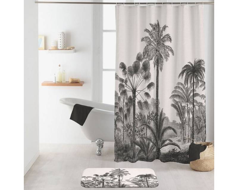 dynamic24 Duschvorhang, Motiv 180x200cm + Ringe Badewannenvorhang Wannen Bad Dusche Vorhang von dynamic24
