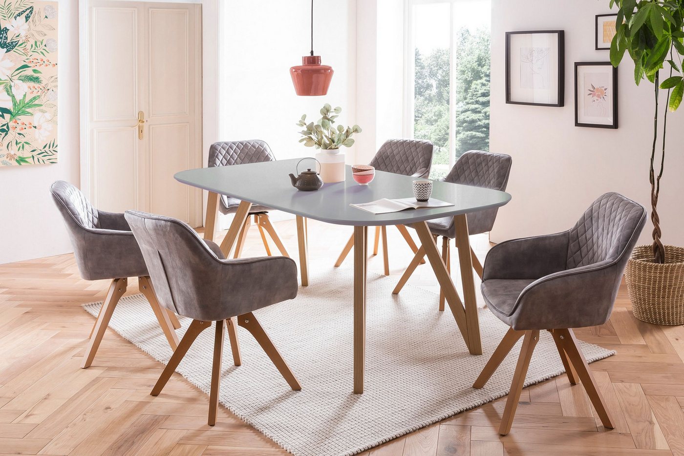 dynamic24 Essgruppe, Sitzgruppe 5 tlg. 180x90 cm dynamic24 Essgruppe, Sitzgruppe 5 tlg. 180x90 cm von dynamic24