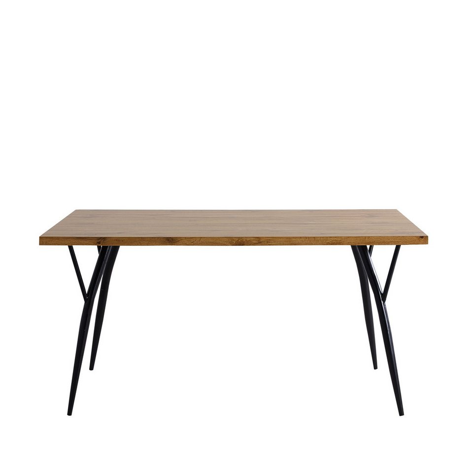 dynamic24 Esstisch, Tisch 150x90 cm Holz natur von dynamic24