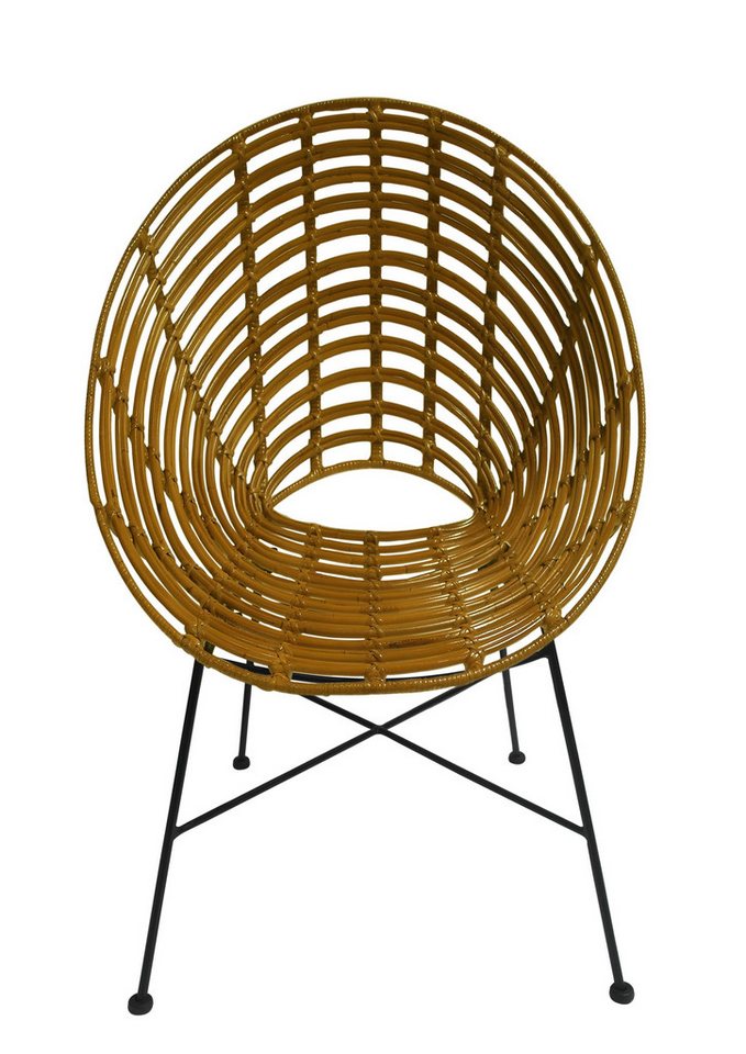dynamic24 Esszimmerstuhl, Stuhl Rattan natur von dynamic24