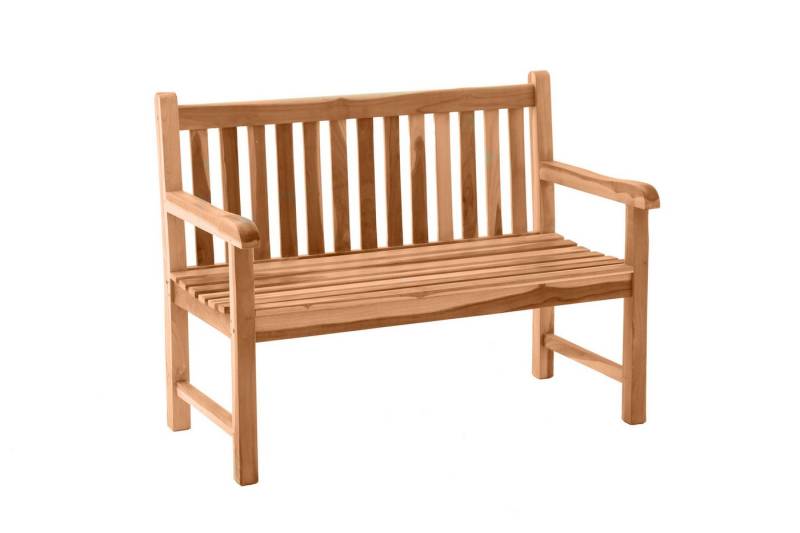 dynamic24 Gartenbank, Bank 120 cm Teak von dynamic24