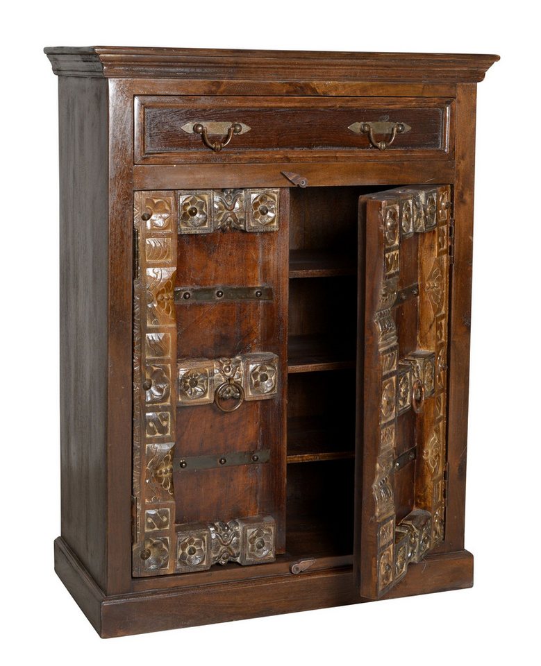dynamic24 Highboard, Highboard ALMIRAH Altholz braun von dynamic24