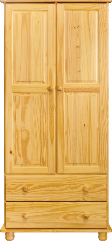 dynamic24 Kleiderschrank Kleiderschrank Kiefer natur von dynamic24