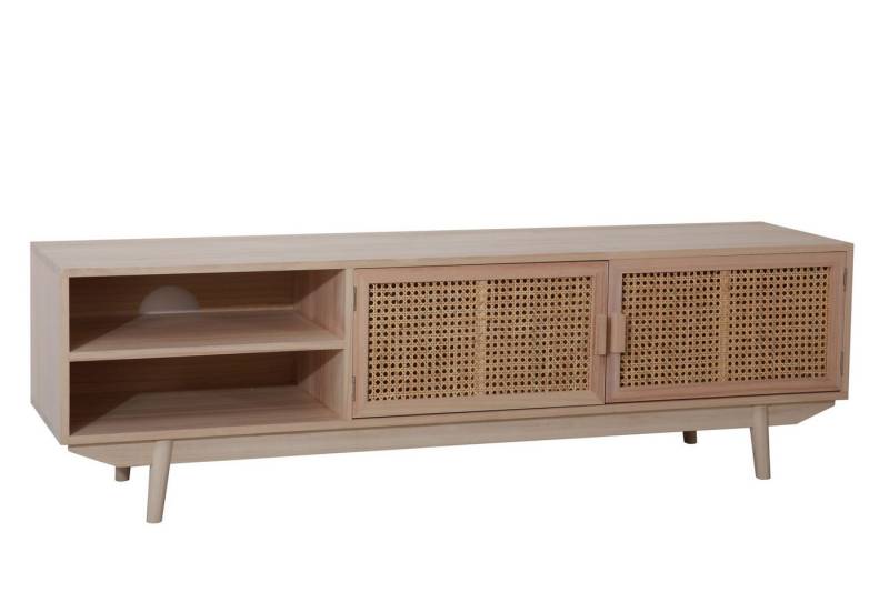 dynamic24 Kommode LeMans, Lowboard 150x36 cm Rattanfront von dynamic24