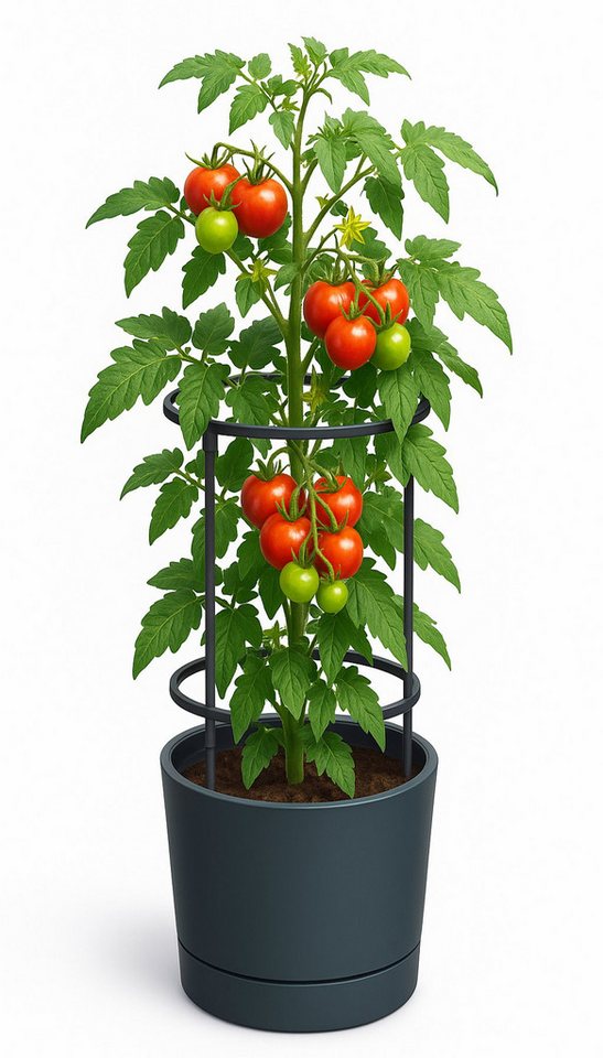 dynamic24 Pflanzkübel, Pflanztopf Tomatentopf Rankhilfe von dynamic24