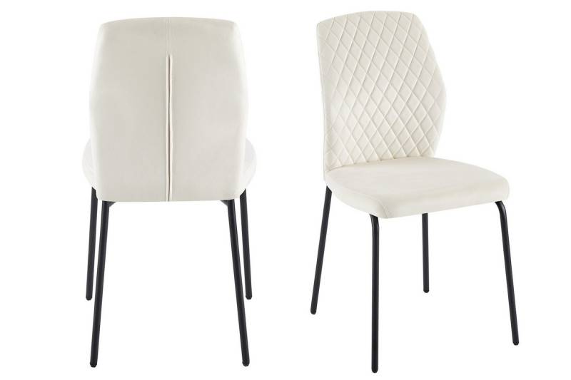 dynamic24 Polsterstuhl Valparaíso, Stuhl 2er Set Beige von dynamic24