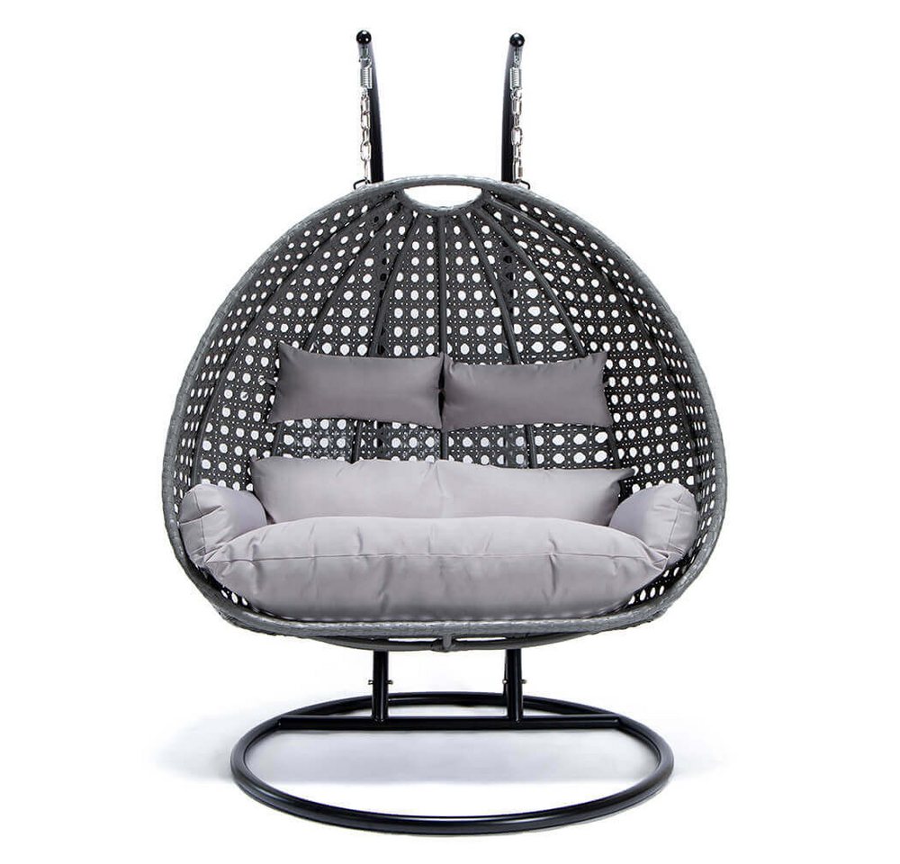 dynamic24 Schaukelsessel, Korb Hängesessel mit Gestell + Kissen Hängestuhl Lounge Hängekorb dynamic24 Schaukelsessel, Korb Hängesessel mit Gestell + Kissen Hängestuhl Lounge Hängekorb von dynamic24