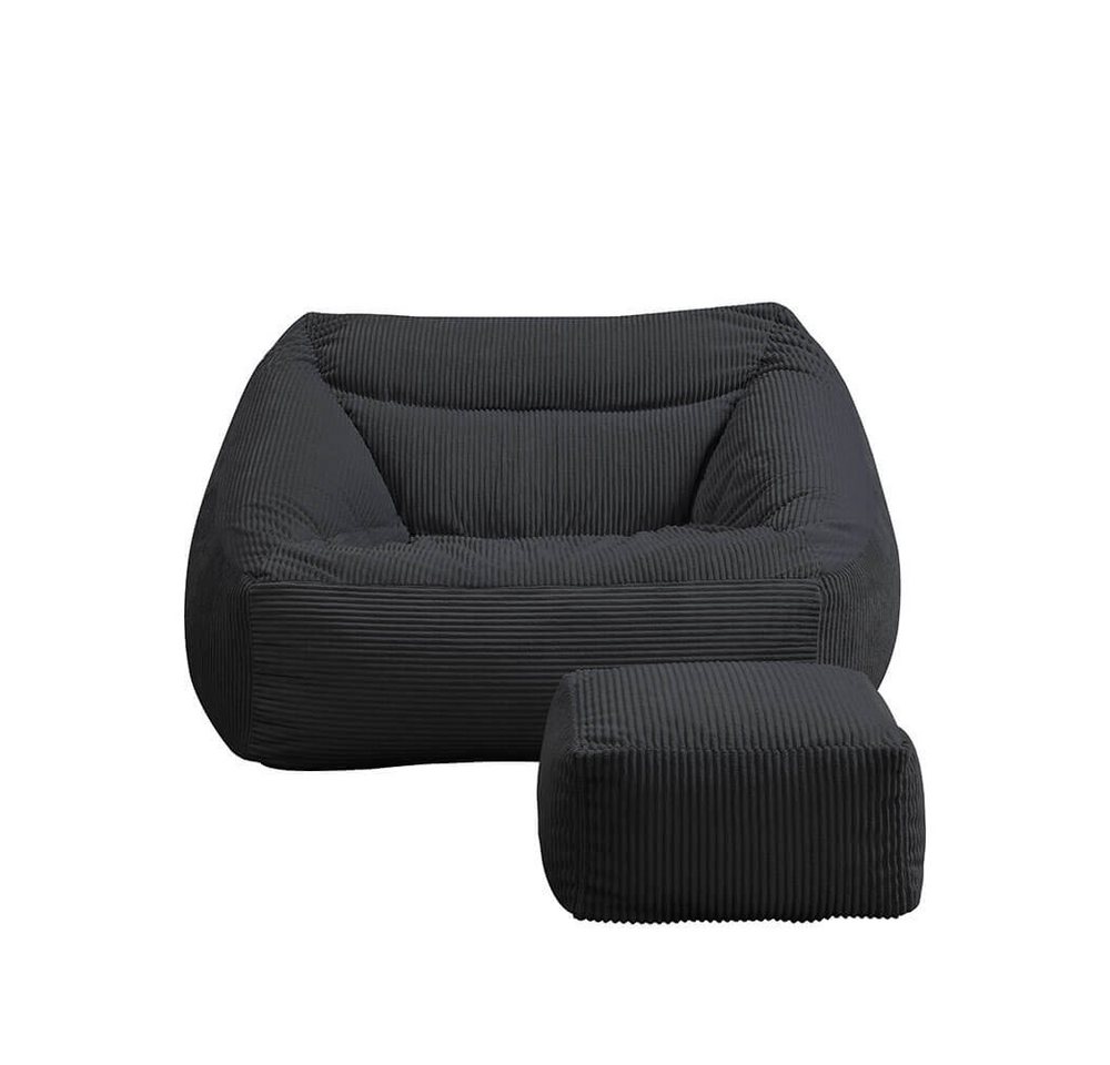 dynamic24 Sessel, Sitzsack + Hocker Bodenkissen Cord-Optik dynamic24 Sessel, Sitzsack + Hocker Bodenkissen Cord-Optik von dynamic24