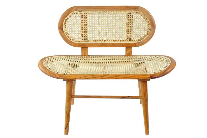 dynamic24 Sitzbank, Bank klein Teak natur von dynamic24
