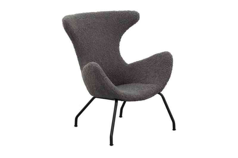 dynamic24 Stuhl Muurame, Sessel Teddyfell grau von dynamic24