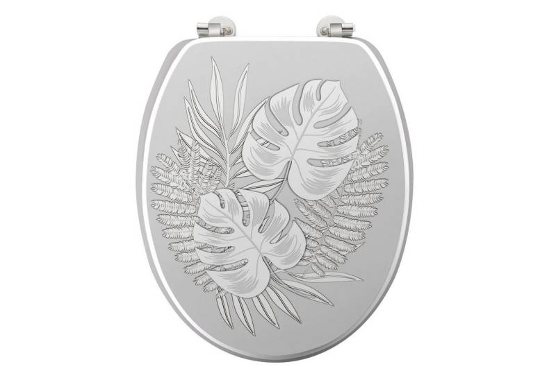 dynamic24 WC-Sitz Amber, Toilettendeckel mit Metallscharnieren von dynamic24