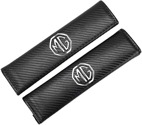 dzggs 2 Stück Gurtpolster Auto für MG MG3 MG5 MG6 MG7 MG TF ZR ZS ES HS GS, Weich Bequem rutschfest Atmungsaktiv Autogurt Polster Gurtschoner Interieur Zubehör von dzggs