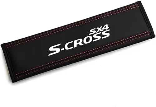 dzggs 2 Stück Gurtpolster Auto für Suzuki S-Cross sx4, Weich Bequem rutschfest Atmungsaktiv Autogurt Polster Gurtschoner Interieur Zubehör von dzggs