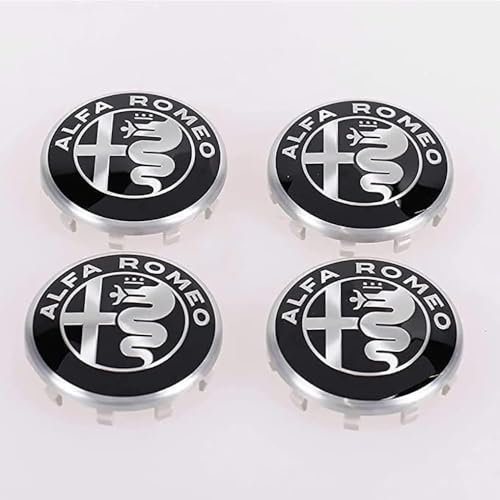 dzggs 4 stück Auto Nabendeckel für Alfa Romeo Mito 147 156 159 166 50mm, Felgenkappen Radnabenkappen Nabenabdeckung Radnaben Mittel Abdeckungen Abzeichen Sticker dzggs 4 stück Auto Nabendeckel für Alfa Romeo Mito 147 156 159 166 50mm, Felgenkappen Radnabenkappen Nabenabdeckung Radnaben Mittel Abdeckungen Abzeichen Sticker von dzggs