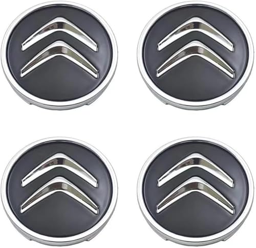 dzggs 4 stück Auto Nabendeckel für Citroen Berlingo 2008-2018 60mm, Felgenkappen Radnabenkappen Nabenabdeckung Radnaben Mittel Abdeckungen Abzeichen Sticker,B von dzggs
