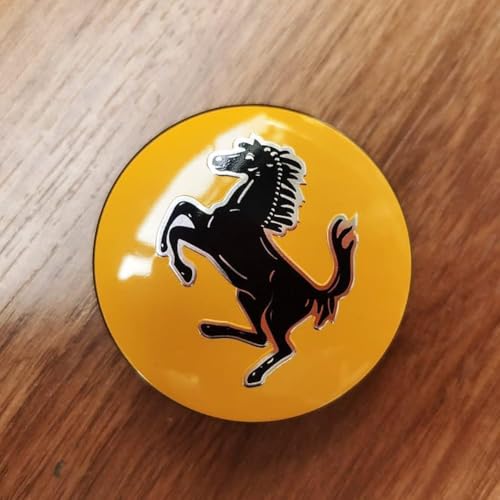 dzggs 4 stück Auto Nabendeckel für Ferrari 55.5mm, Felgenkappen Radnabenkappen Nabenabdeckung Radnaben Mittel Abdeckungen Abzeichen Sticker von dzggs