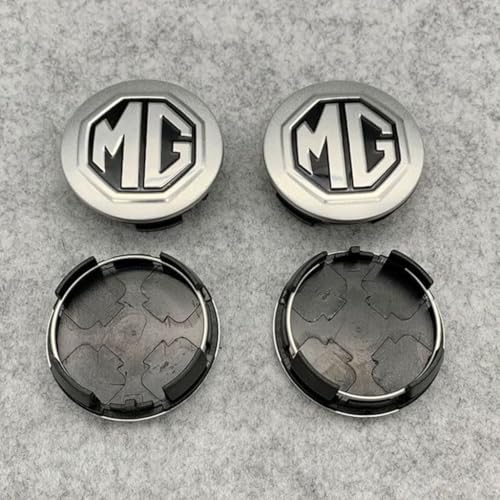 dzggs 4 stück Auto Nabendeckel für MG GT 2014-2019 56mm, Felgenkappen Radnabenkappen Nabenabdeckung Radnaben Mittel Abdeckungen Abzeichen Sticker von dzggs