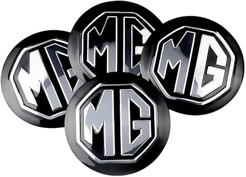 dzggs 4 stück Auto Nabendeckel für MG MG4, Felgenkappen Radnabenkappen Nabenabdeckung Radnaben Mittel Abdeckungen Abzeichen Sticker von dzggs
