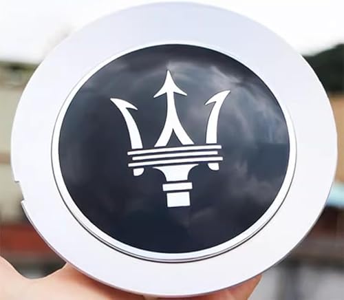 dzggs 4 stück Auto Nabendeckel für Maserati Ghibli 152mm, Felgenkappen Radnabenkappen Nabenabdeckung Radnaben Mittel Abdeckungen Abzeichen Sticker,C von dzggs
