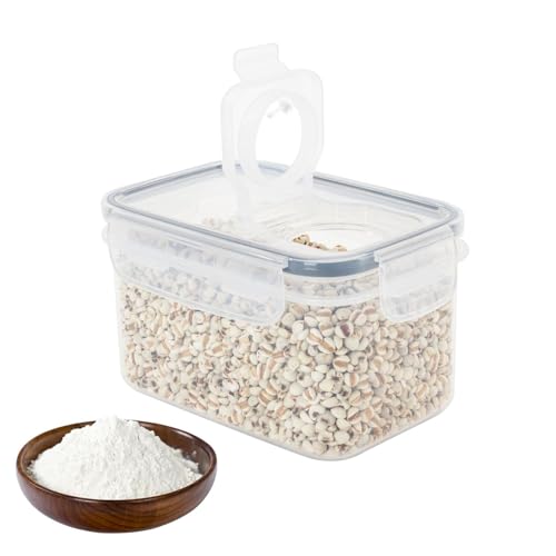 Vorratsdosen Set, 0.8L Müsli Schüttdose, Frischhaltedosen, Vorratsbehälter Luftdicht, Vorratsdosen mit Deckel Luftdicht Set,Mehl Aufbewahrungsbehälter, Aufbewahrungsbox Küche für Spaghetti, Mehl,Müsli von dzqad