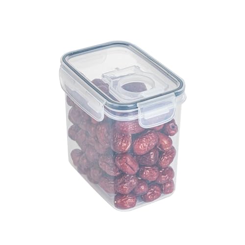 Vorratsdosen Set, 1.4L Müsli Schüttdose,Frischhaltedosen,Vorratsbehälter Luftdicht, Vorratsdosen mit Deckel Luftdicht Set, Mehl Aufbewahrungsbehälter, Aufbewahrungsbox Küche für Spaghetti, Mehl, Müsli von dzqad