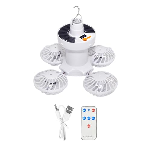 dzqad Deckenventilatoren Mit Licht - LED Außenleuchten mit Solarsystem Ventilator,2 In 1 Luftzirkulator Faltbare Laterne Mit Fernbedienung Für Camping Picknick Zelt dzqad Deckenventilatoren Mit Licht - LED Außenleuchten mit Solarsystem Ventilator,2 In 1 Luftzirkulator Faltbare Laterne Mit Fernbedienung Für Camping Picknick Zelt von dzqad