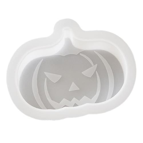 dzqad Halloween Formen Aus Silikon | Dufttherapie Gruselformen | Wiederverwendbare Halloween Silikonformen Für Kerzen Aromatherapie Seife Gips und Ton von dzqad