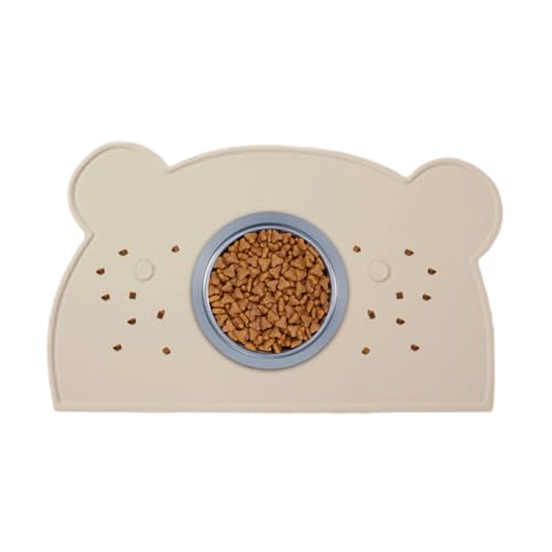 dzqad Hundefuttermatte | Silikon Unterlage für Hundewassernapf,Bärenförmige rutschfeste Unterlage Für Haustiere In Haus Wohnung Auto Fütterungsplatz dzqad Hundefuttermatte | Silikon Unterlage für Hundewassernapf,Bärenförmige rutschfeste Unterlage Für Haustiere In Haus Wohnung Auto Fütterungsplatz von dzqad