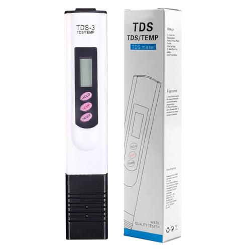 dzqad Messgerät | Aquarium Wassertester - Digitales 2-in-1 Tragbares Multifunktions Messgerät für Hydroponik Aquarium Trinkwasser von dzqad