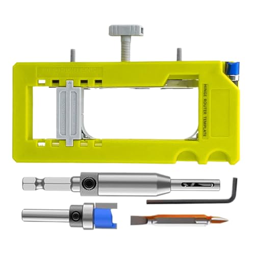 dzqad Scharnierschablone | Türband-Fräser,Ausklinklehre Verstellbar Stabil Für Schrank Garagentor Holzwerken 8-13 cm dzqad Scharnierschablone | Türband-Fräser,Ausklinklehre Verstellbar Stabil Für Schrank Garagentor Holzwerken 8-13 cm von dzqad